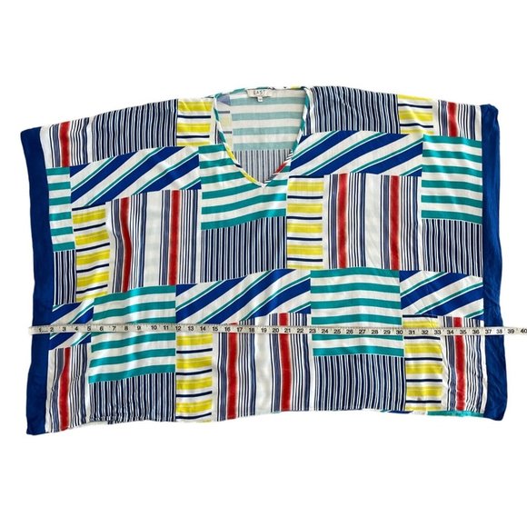 East Lifestyle Poncho Tunic Top Boxy Nautical‎ Sailing Chic Comfort Small Medium - Picture 3 of 9